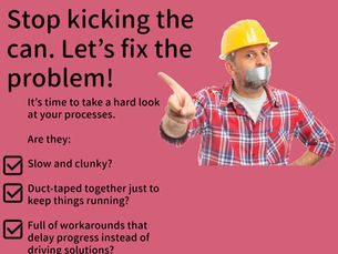 Stop Kicking the Can: Let’s Fix the Problem!