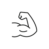 muscle-icon-simple-outline-style-strong-arm-strength-bicep-flex-hand-muscular-power-concep