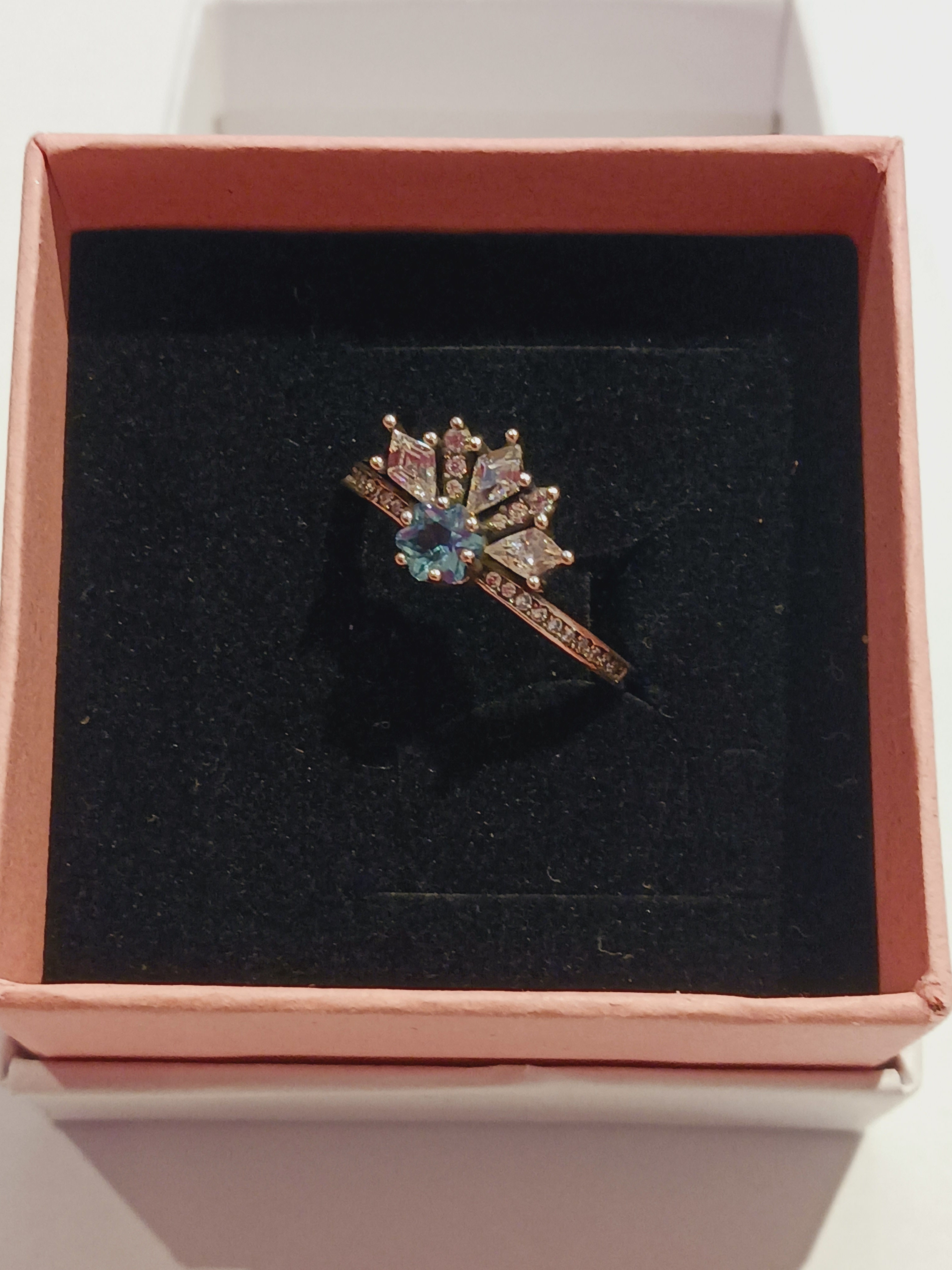 Silver Plated Queen Elsa Ring Size 58