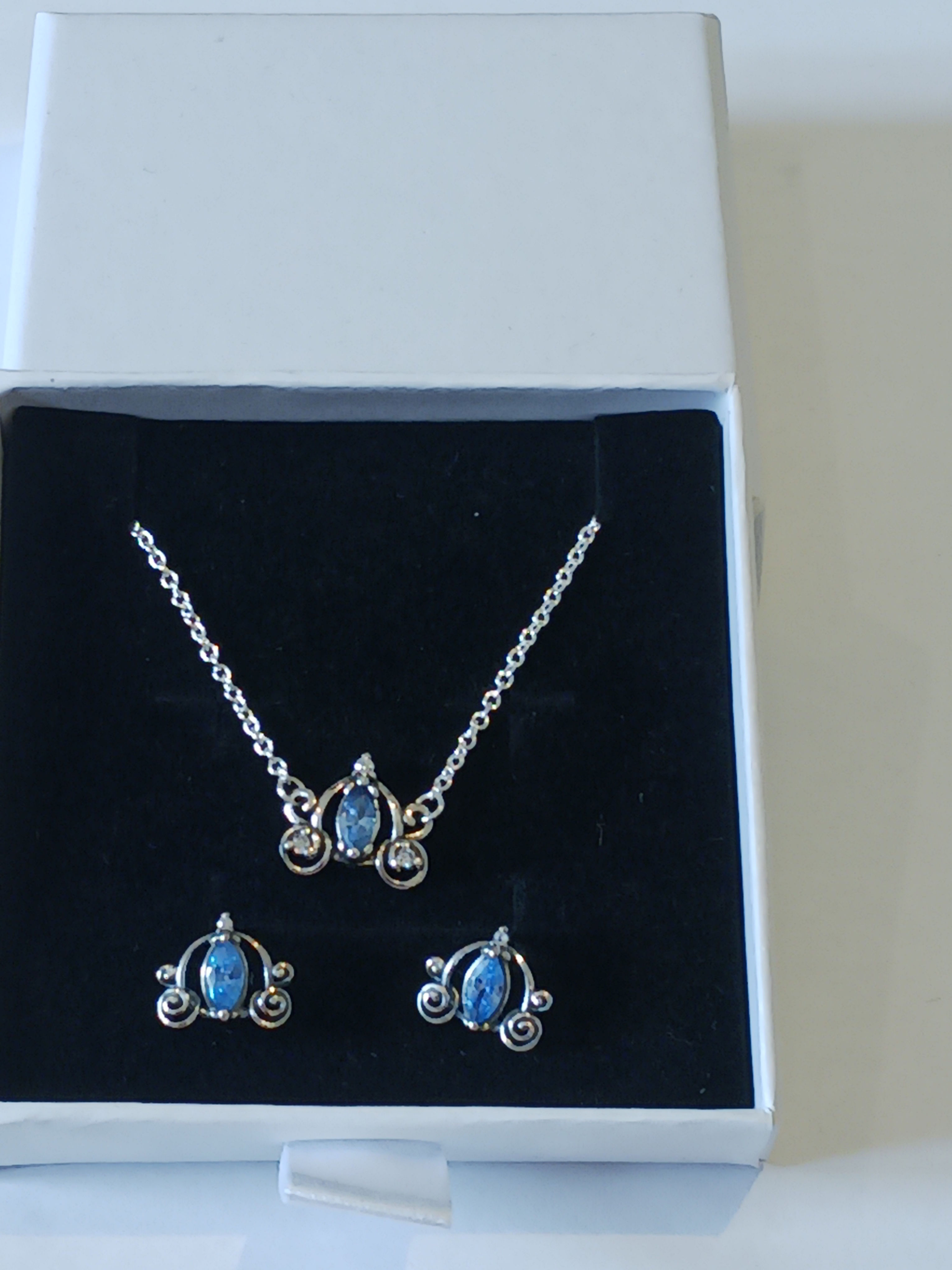 Sterling Silver Cinderella Carriage Style Gift Set