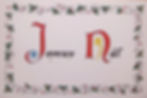 Carte Joyeux Noël enluminure