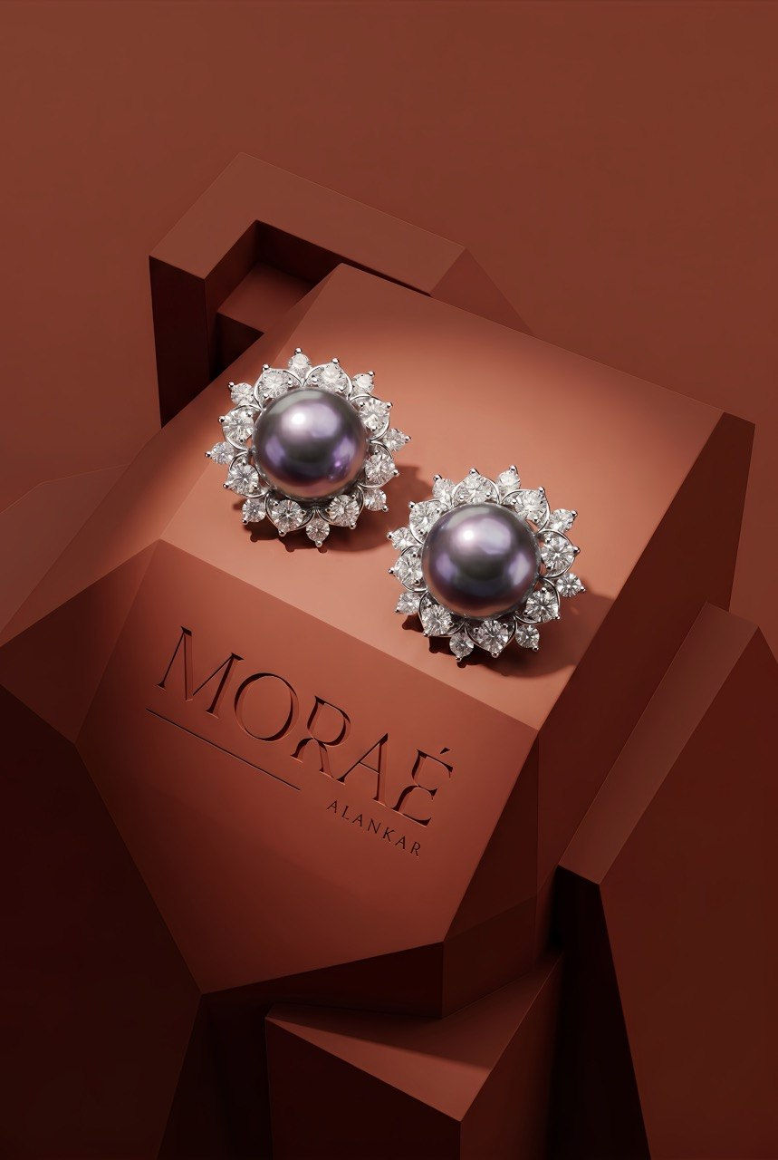 Midnight Orchid Earrings