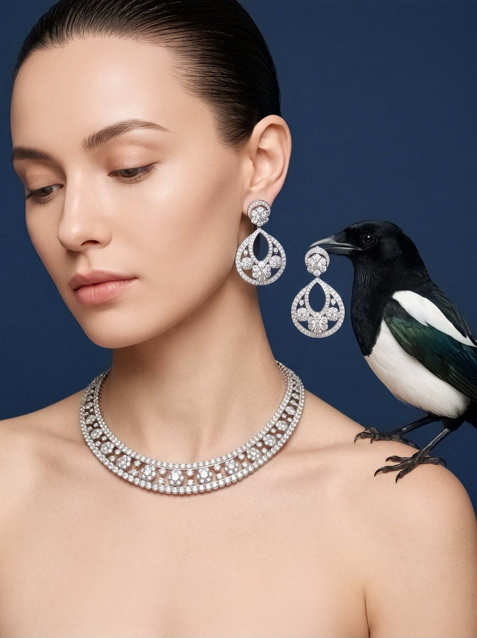 Thumbnail: Fleur Grand Collar Necklace
