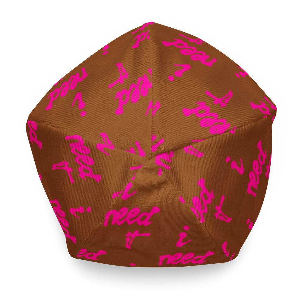 Thumbnail: I Need It Wave Cap Brown (hot pink)