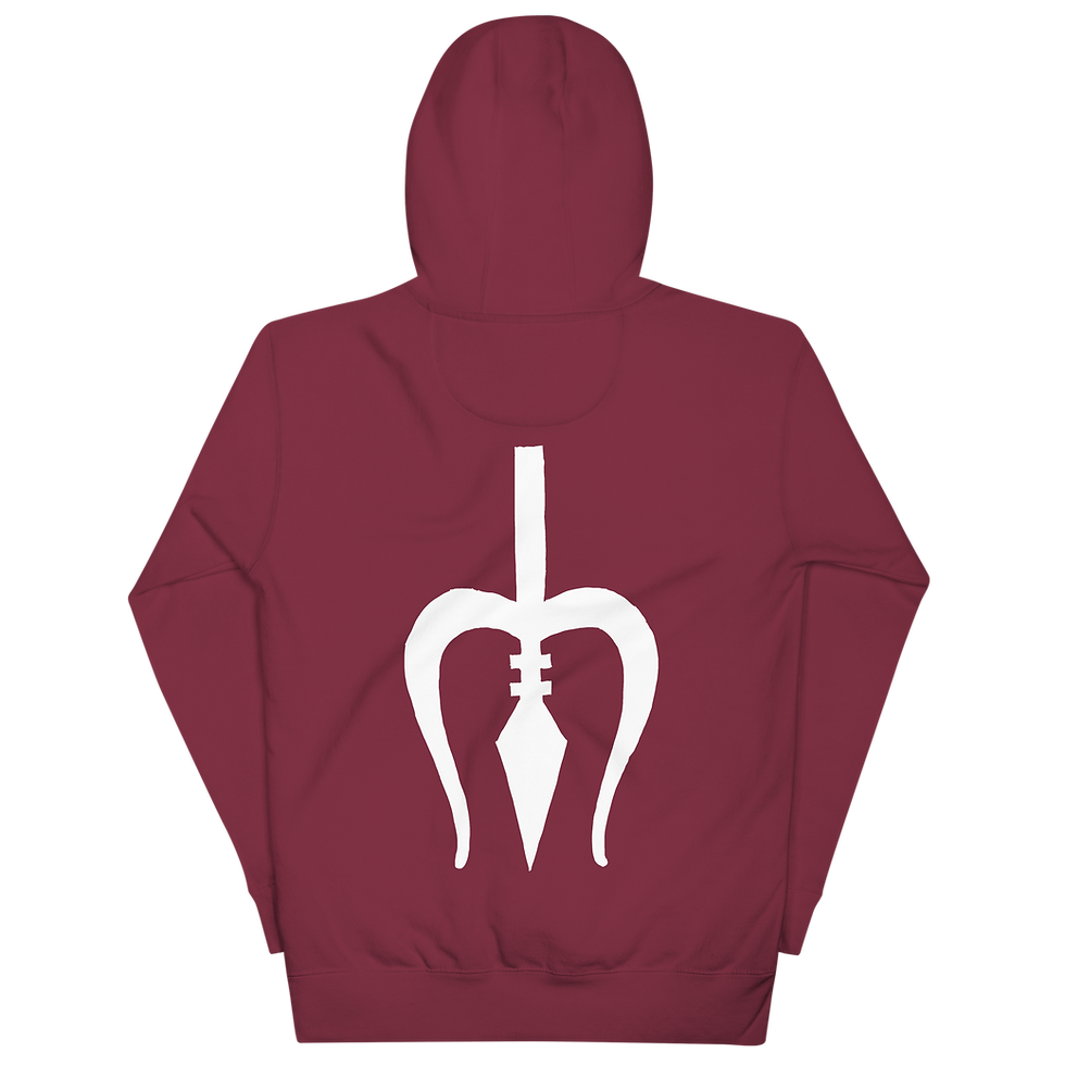 Miniature : Unisex Trident Hoodie (White)