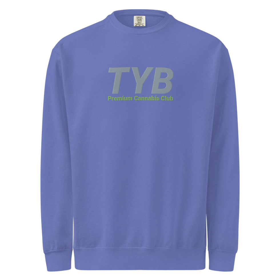 縮圖：TYB Cannabis Club Unisex Sweatshirt (Gray/green)