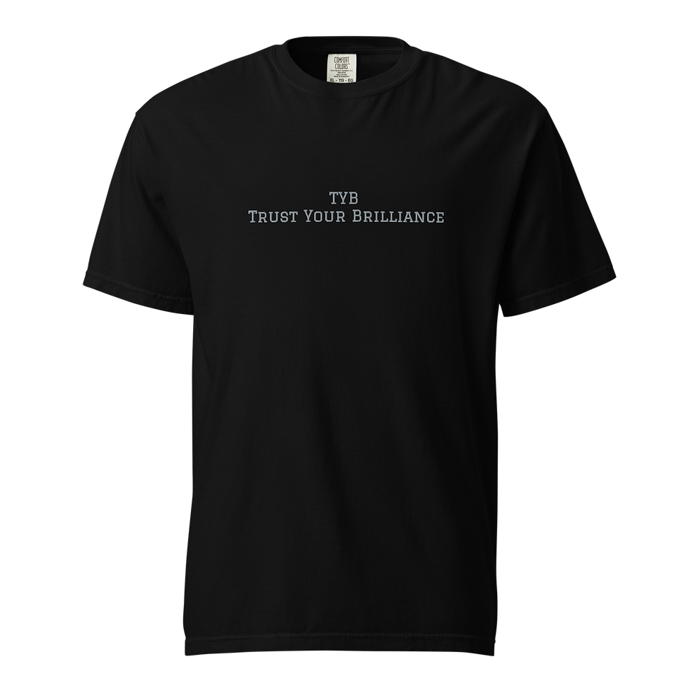 縮圖：Embroidered Unisex Heavyweight T-shirt (Gray)