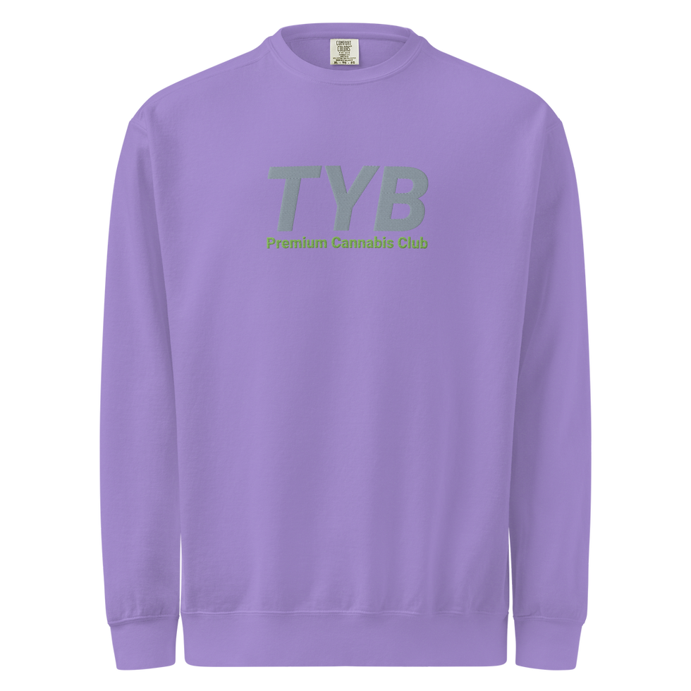 縮圖：TYB Cannabis Club Unisex Sweatshirt (Gray/green)