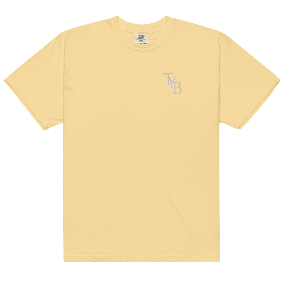 Miniature : Unisex Garment-Dyed T-Shirt (White/Shark)