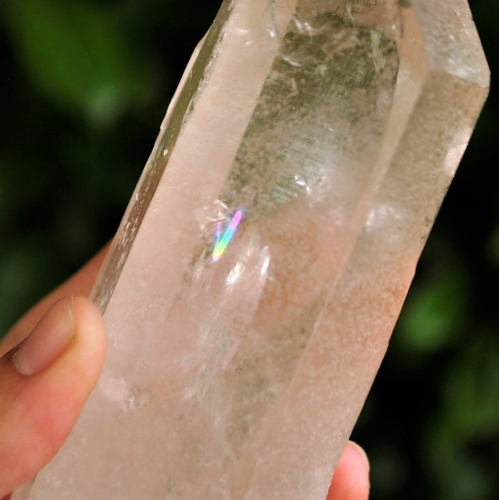 Thumbnail: Large Pink Lemurian Quartz Crystal