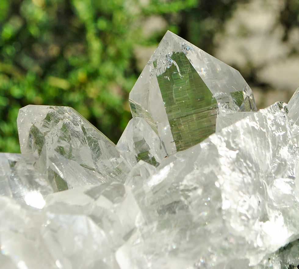 Thumbnail: Druzy Chlorite Himalayan Quartz Cluster