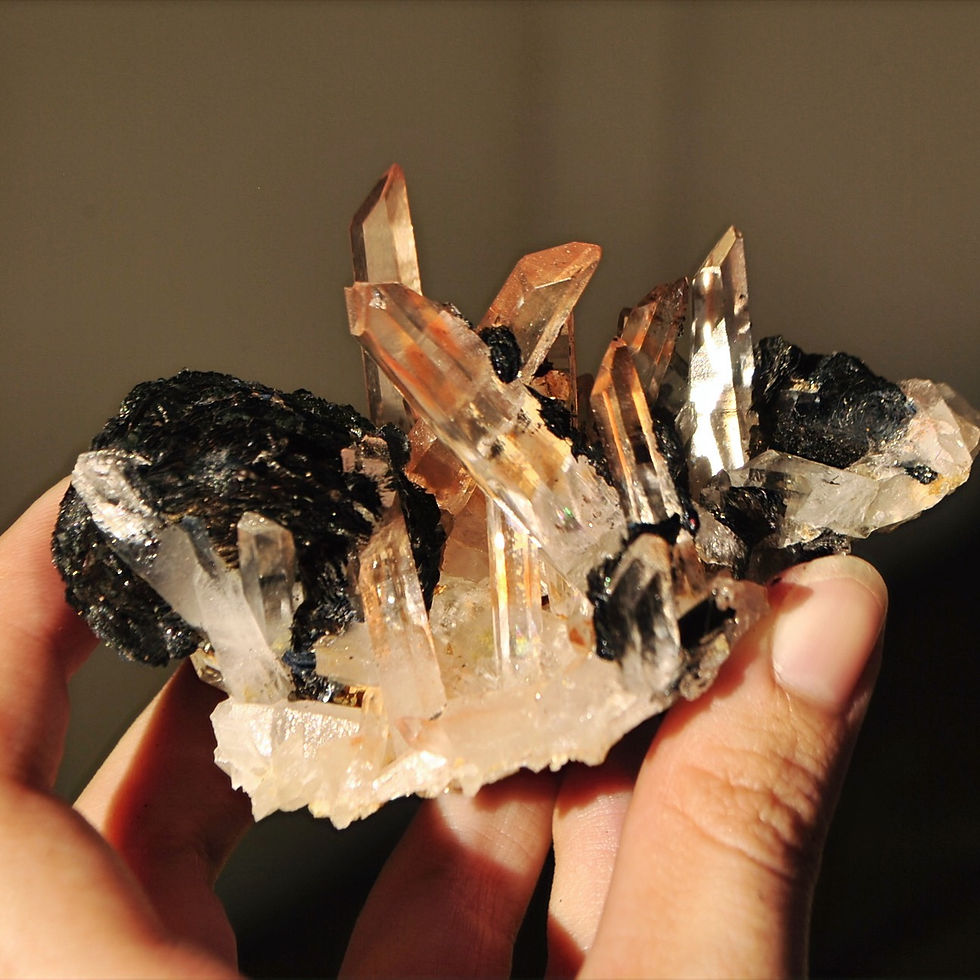 Thumbnail: Iron needle Quartz on specularite