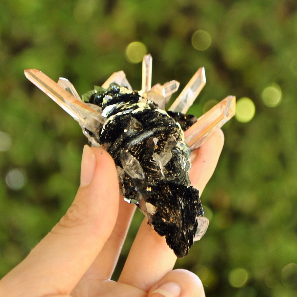 Thumbnail: Iron needle Quartz on specularite