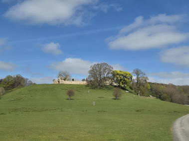 Girls weekend walking 6.2-mile circular route around Hulne Park in Alnwick, Northumberland, woodland trails, countryside views and historic Hulne Abbey ruins.