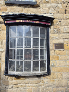 Girls weekend visit to The Dirty Bottles pub in Alnwick, Northumberland, historic interior and famous bottle display linked to local legend.
