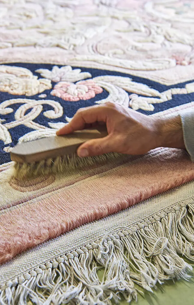 comment nettoyage un tapis en soie