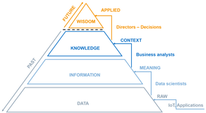 DIKW model the steps from data to wisdom
