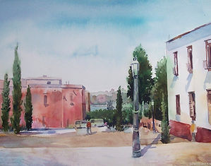 San Miguel Streetscene with Lightpole 2006