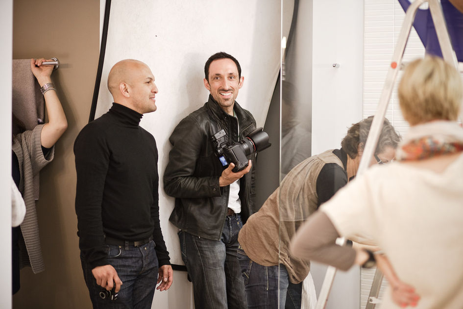 Behind the scenes beim Fotoshooting mit Martin Bauendahl.