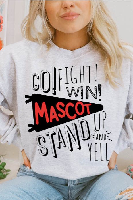 Go fight, win Mascot (DTF Transfer)