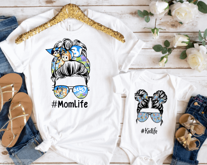 Bluey Mommy and Me (DTF Transfer)