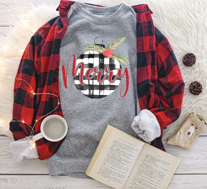 Merry Ornament (DTF Transfer)