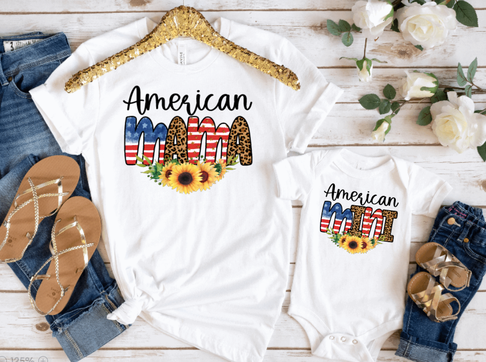 American Mama/Mini (DTF Transfer)