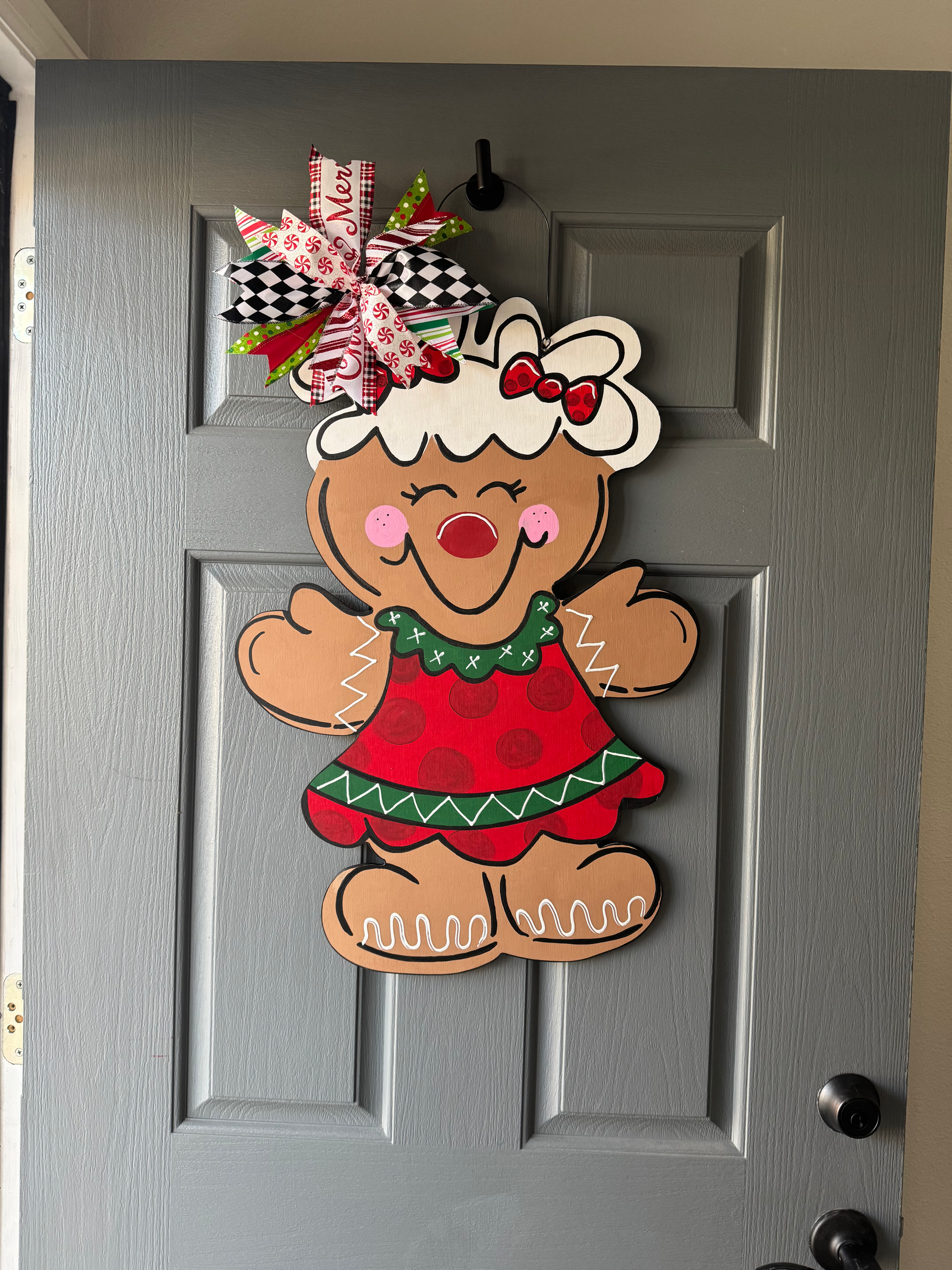 Gingerbread Girl Door Hanger