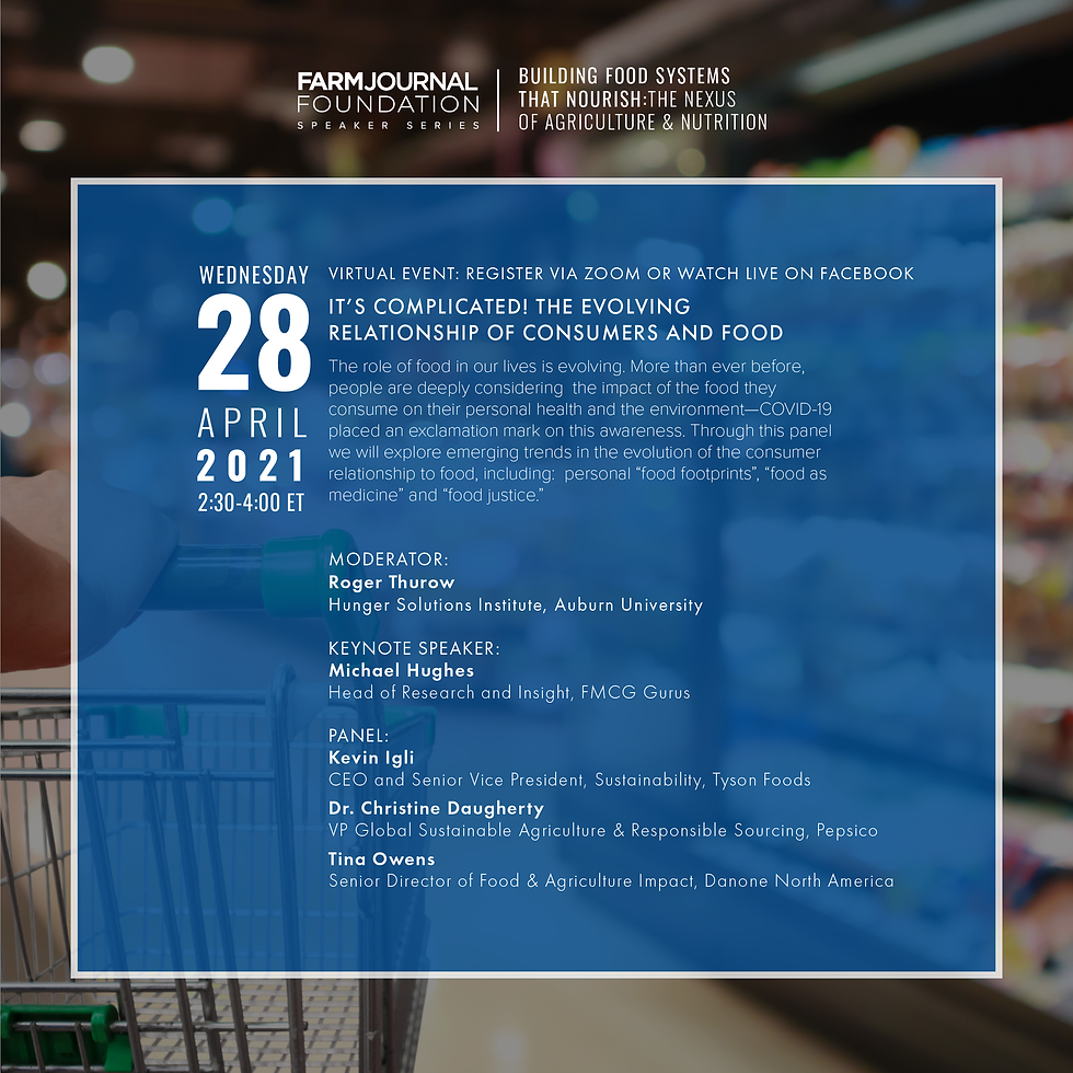 Consumers Increasingly Considering Health, Environmental Impacts of Food Post-COVID-19