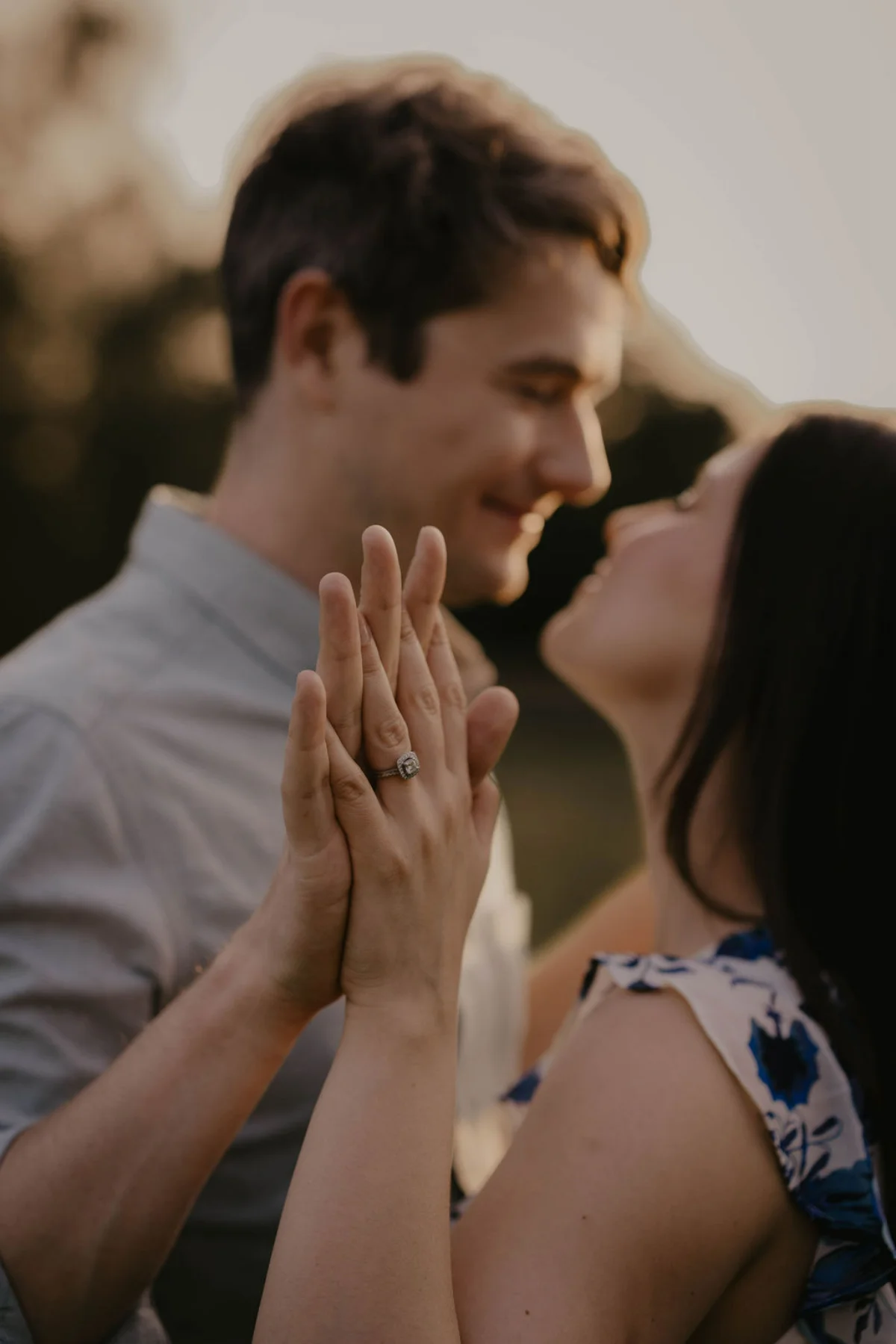 A warm woodland pre-wedding photo shoot by Suffolk wedding photographer Mikaela Jade.