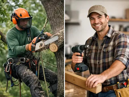 Tree Surgeon Versus Handyman Services