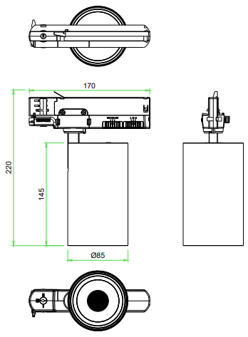 Thumbnail: 40W LED TRACK LIGHT (TH41-TC) THREE CIRCUIT