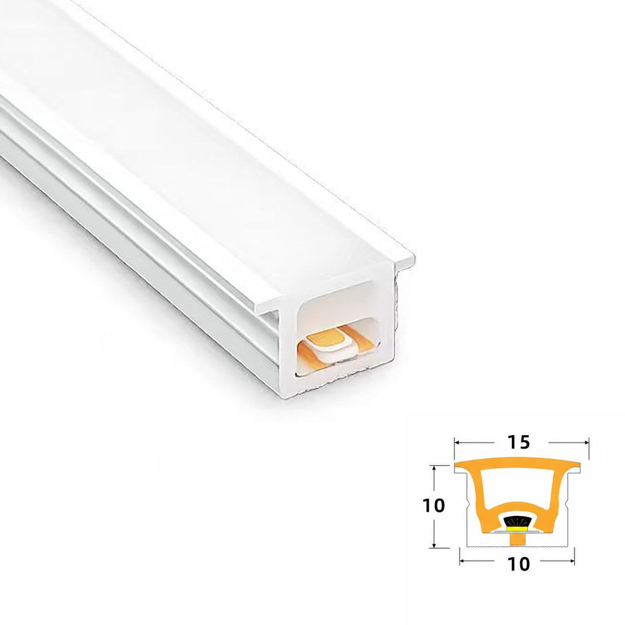 8W 24V RECESSED TOP VIEW NEON FLEX LIGHT