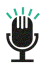 Microphone with soundwaves