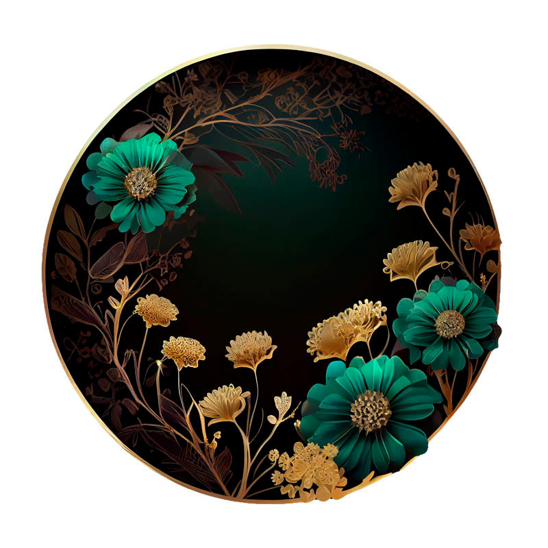 Miniaturbild: Floral Circles Green Paket
