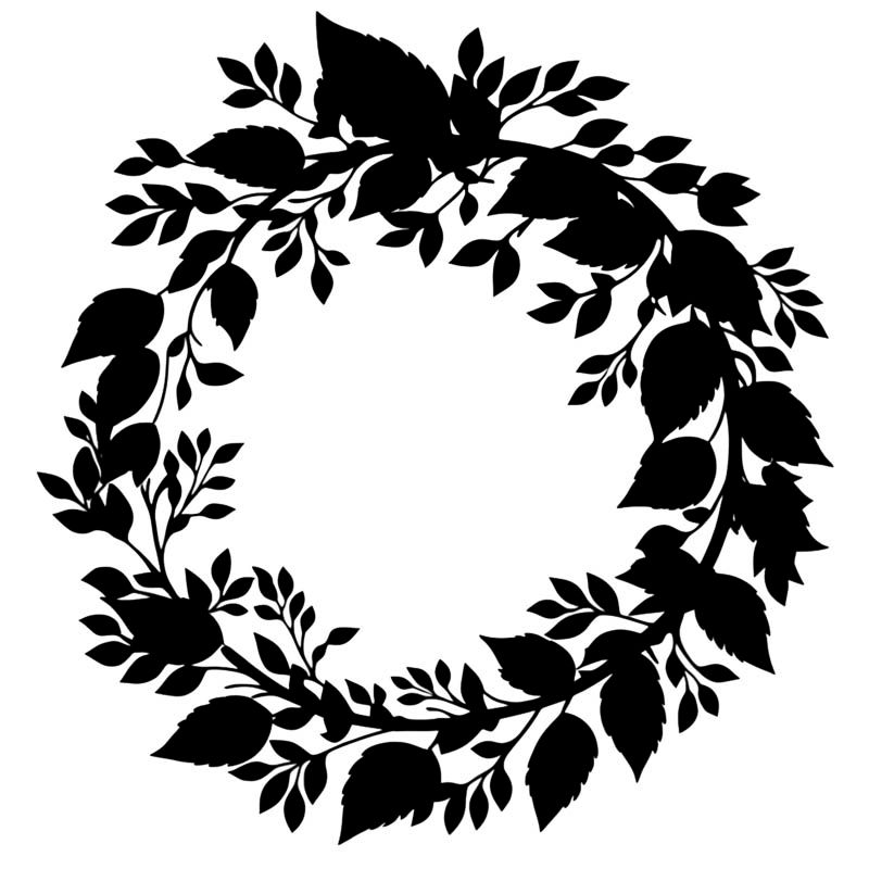 Miniaturbild: Floral Circles Black Paket 2