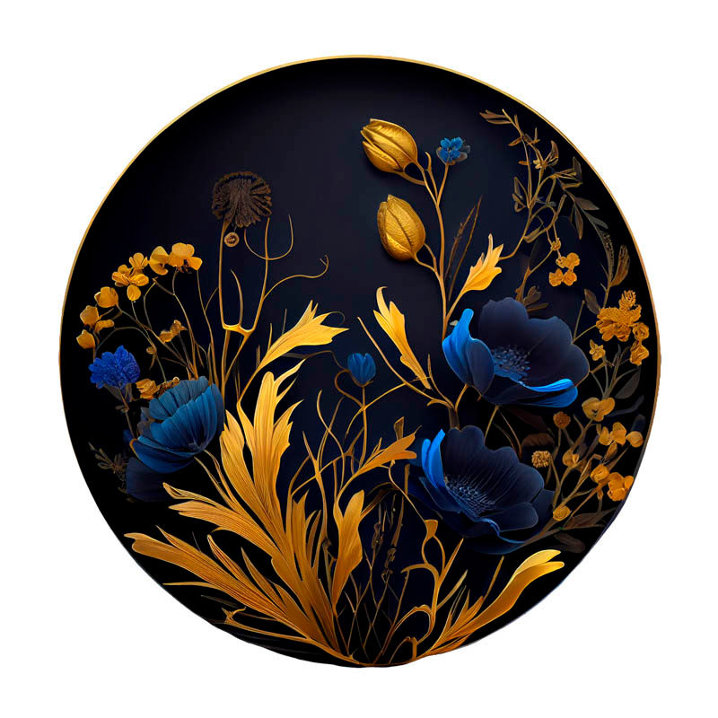 Miniaturbild: Floral Circles Blue Paket