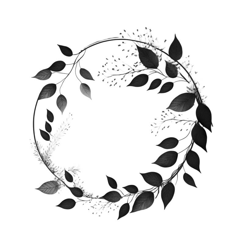 Miniaturbild: Floral Circles Black Paket 3