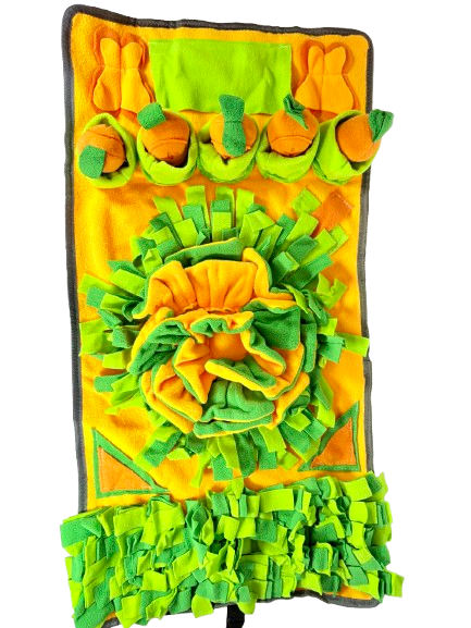 Grand tapis de fouille thème carottes pour chat chien nacs