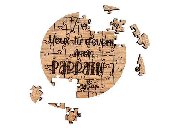 Miniature : Puzzle en bois personnalisable annonce demande personnalisée