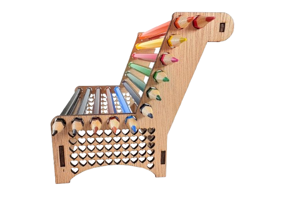 Miniature : banc en crayons personnalisable banc en crayon merci maitresse cadeau original maitresse nounou atsem
