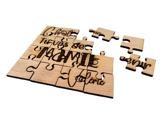 Miniature : Puzzle en bois personnalisable annonce demande personnalisée