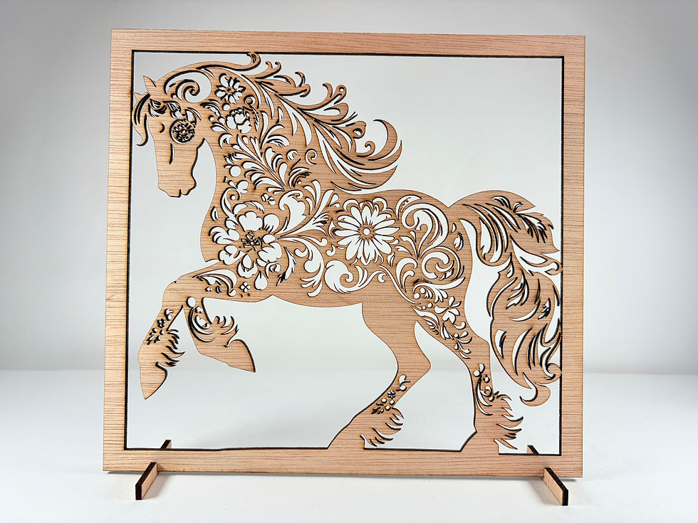 Miniature : Tableau "Le Cheval" en transparence - 2 tailles disponibles