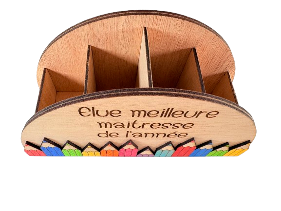Miniature : pot à crayons personnalisable merci maitresse idée cadeau maitresse