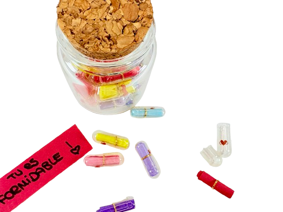 Miniature : Pot de gélules capsules à messages secrets