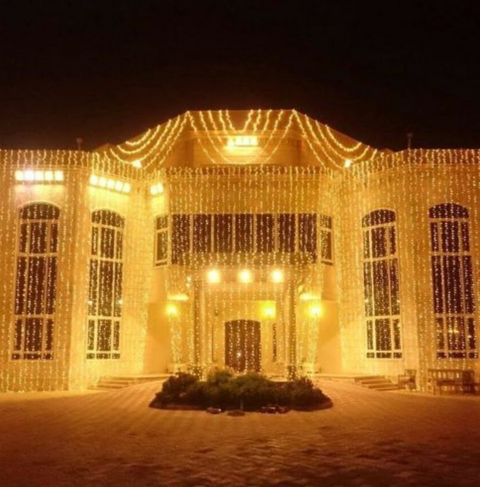 Custom Diwali lights for Bay Area home