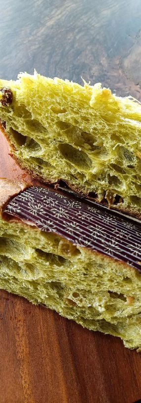 Pandan white chocolate panettone