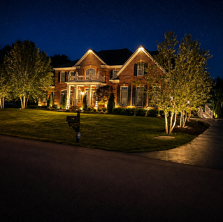 Luxury landscape lighting installation in Virginia