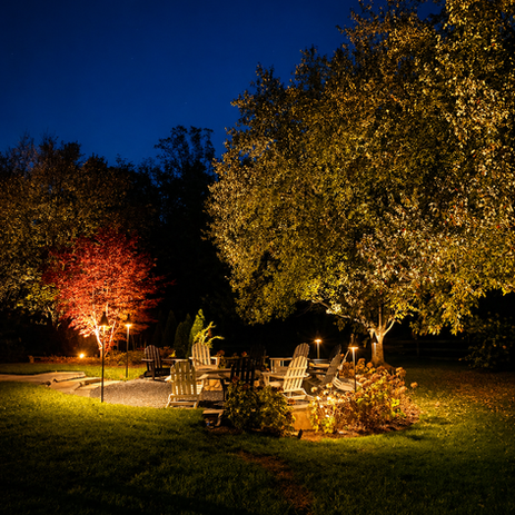 Residential landscape lighting for outdoor spaces