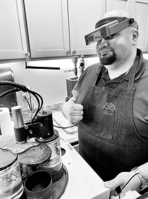 Village Goldsmith Jewelers, Ormond Beach, FL USA. Edison Puentes Jr. watchmaker. jewelry artisian. Edison Puentes Jr.
